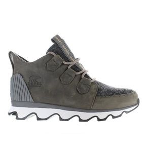 🌺 SOREL Womens Kinetic Caribou Felt-quarry Ankle Boots Size 10